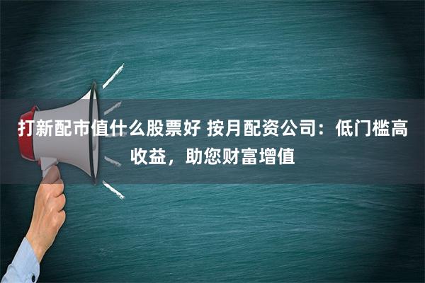 打新配市值什么股票好 按月配资公司：低门槛高收益，助您财富增值